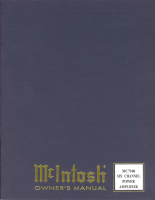 McIntosh MC-7106 - Owners manual 